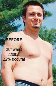 personal trainer in toronto, in home personal training toronto, eric astrauskas, body transformation, before picture